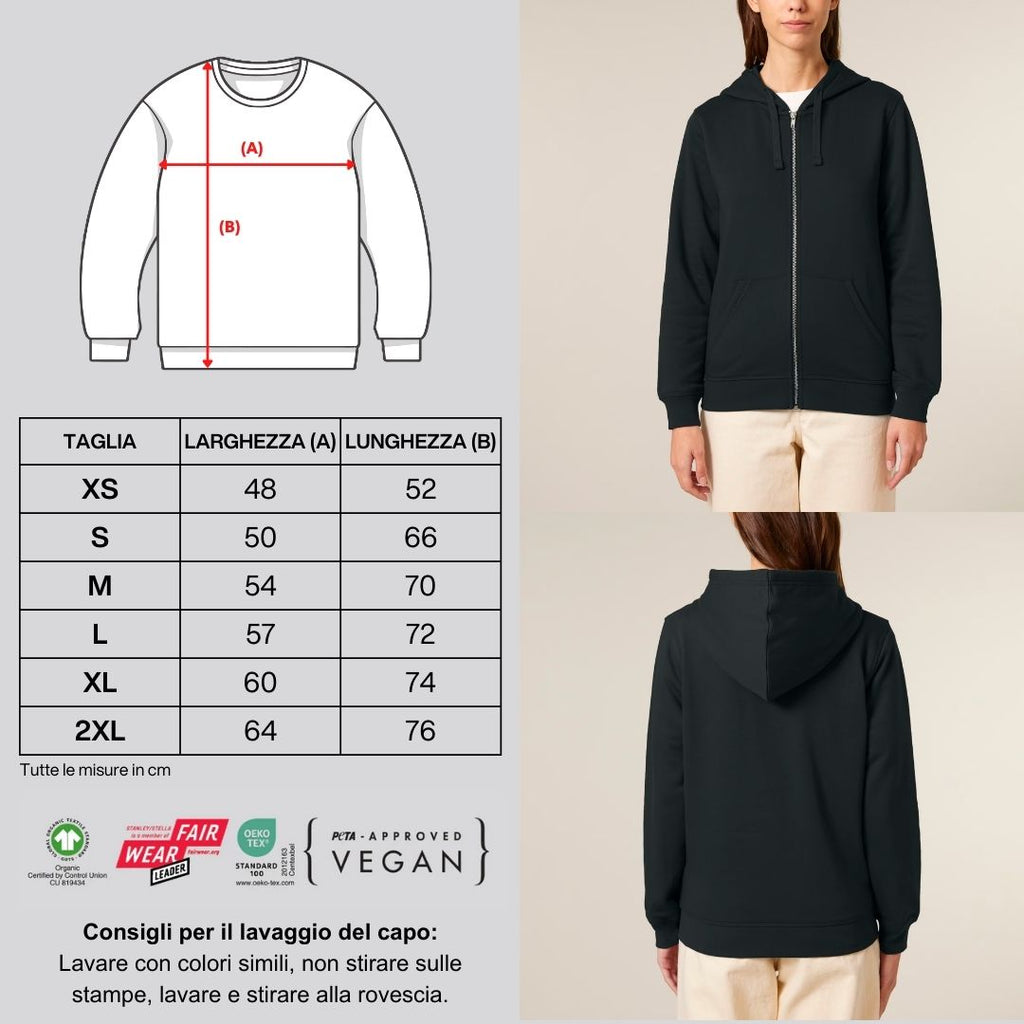 Felpa con cappuccio e zip MILOS